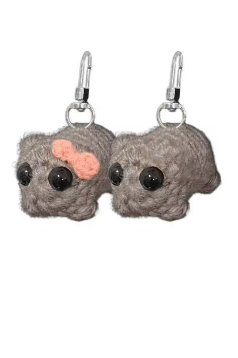 par de llaveros de hamsters para pareja
